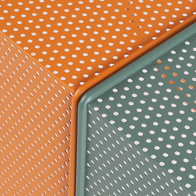 Mesa de centro rectangular Mid-Century moderna con tablero y base de hierro