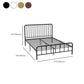 Modern Slat Bed Spindle Metal Open-Frame Bed with Custom Gold Legs