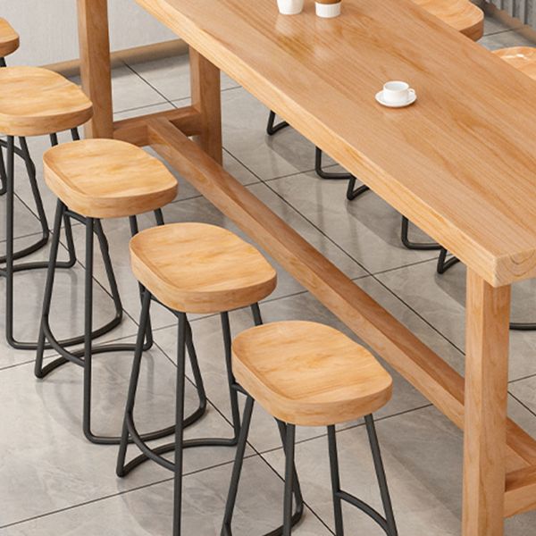 1/2/5/6/11 Pieces Table and Stool Set Modern Rectangular Pub Set Clearhalo 'Bar Furniture' 'furn' 'furn_home_bar_bar_sets' 'Furniture' 'Home Bars & Bar Sets' 'home_bar_bar_sets' 'Kitchen & Dining Furniture' 1200x1200_ec363bf6-9b44-4e23-9807-88726c31a61f