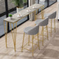 Glam Rectangular Counter Height Pub Set 1/4 Pieces Table and Stool Set Clearhalo 'Bar Furniture' 'furn' 'furn_home_bar_bar_sets' 'Furniture' 'Home Bars & Bar Sets' 'home_bar_bar_sets' 'Kitchen & Dining Furniture' 1200x1200_ec376512-f170-4c43-943a-a88afa569d56