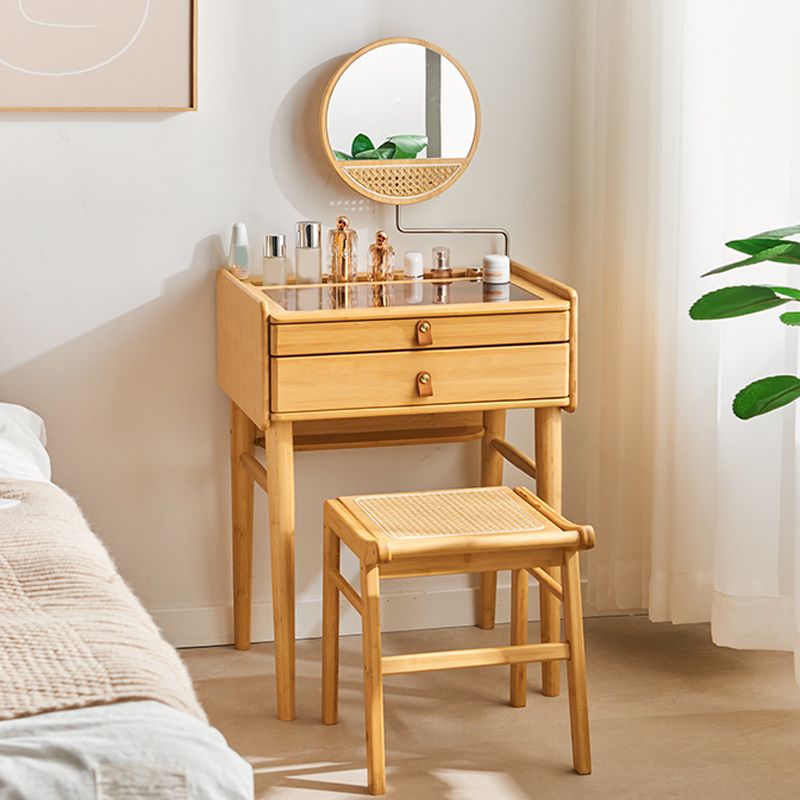 Modern Mirrored Makeup Vanity Glass Drawers Make-up Vanity with Storage Clearhalo 'Bedroom Furniture' 'furn' 'furn_makeup_vanities' 'Furniture' 'Makeup Vanities' 'makeup_vanities' 1200x1200_ec3a5de6-383a-47dc-b356-cf19b672ca4b