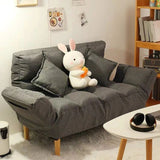 Linnen eigentijdse vierkante arm verstelbare sofa cabriolet bank voor woonkamer