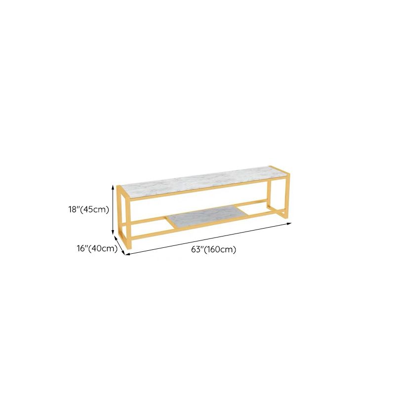 Glam Media Console Console de rangement ouverte pour salon