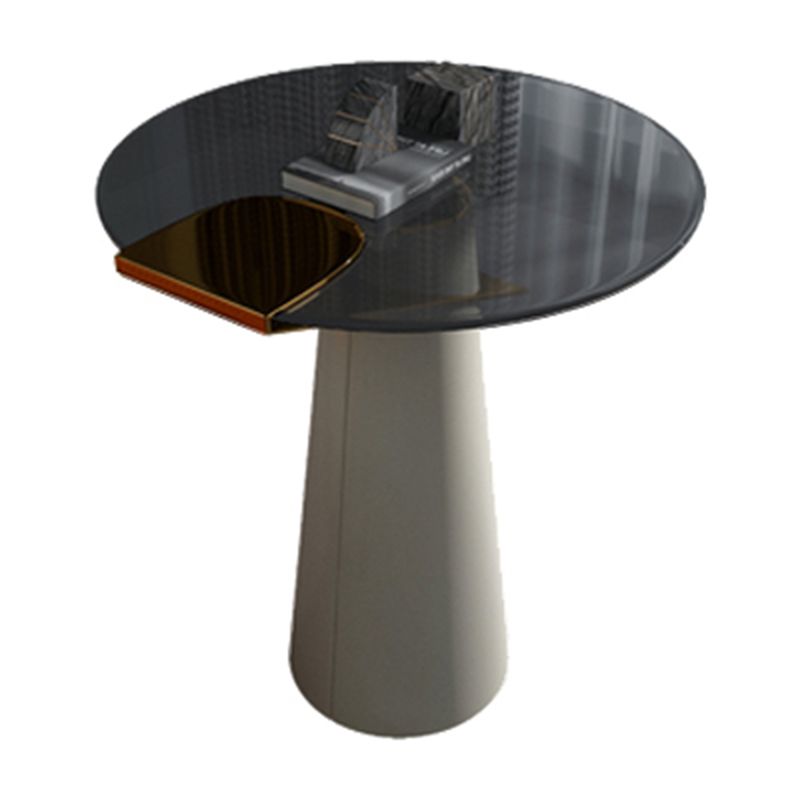 Contemporary Side End Table Metal Pedestal Base Side Table for Home Clearhalo 'Coffee & Accent Tables' 'End & Side Tables' 'end_side_table' 'end_side_tables' 'furn' 'furn_end_side_tables' 'Furniture' 'furniture_end_side_table' 'Living Room Furniture' 1200x1200_ec3cf3c5-7bac-4642-a3cc-cd8bb1c1c113