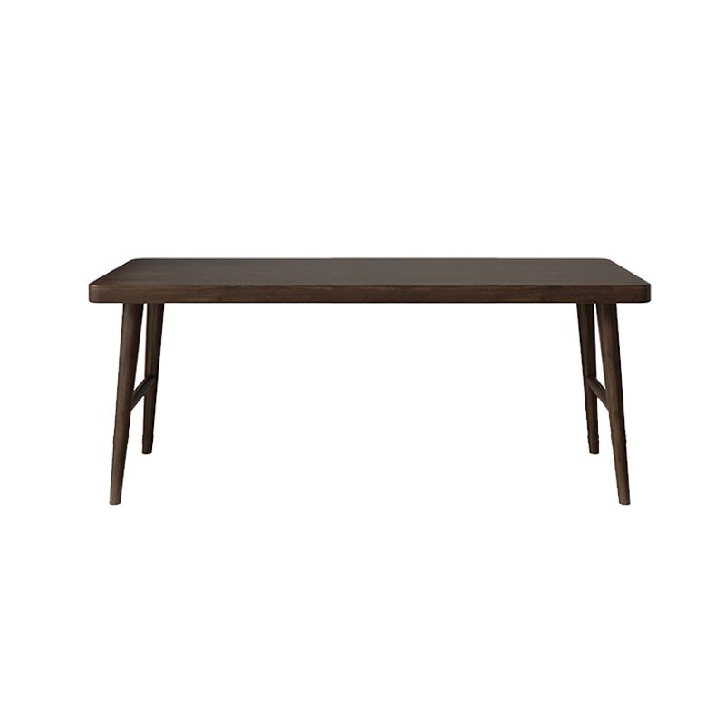 Hedendaagse stijl Wood Office Desk rechthoekige vorm Taakbureau in donkerbruin