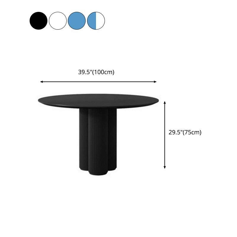 Modern Round Top Dinette Table Solid Wood Base Dining Table for Restaurant Clearhalo 'Dining Tables & Seating' 'Dining Tables' 'dining_table' 'furn' 'furn_dining_table' 'Furniture' 'furniture_dining_table' 'Kitchen & Dining Furniture' 'kitchen' 'kitchen_dining_table' 1200x1200_ec3f6313-8515-49b0-9cdb-08f8a29af0e4