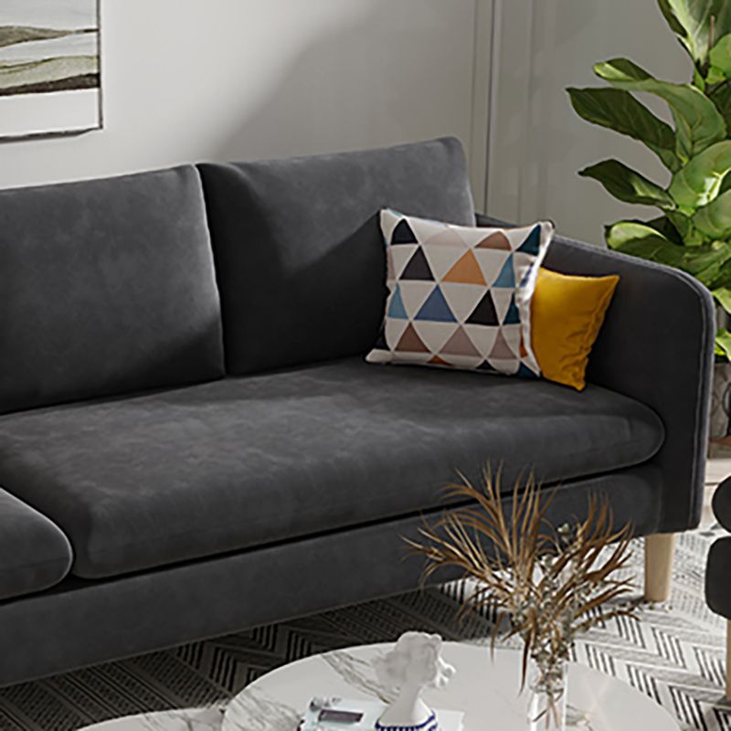 Mordern Square Arm Sofa with Tight Back Convertible Sofa for Living Room, Apartment Clearhalo 'furn' 'furn_sofas' 'Furniture' 'furniture_sofas' 'kitchen' 'kitchen_sofas' 'Living Room Furniture' 'Sofa' 'sofas' 1200x1200_ec40a8f7-26df-46d9-859a-bfdc07133bb4