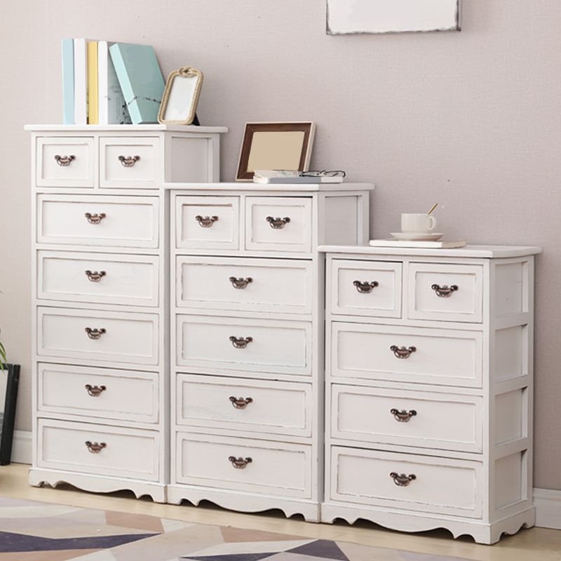 Nautische slaapkamer verticale opbergkast houten borst met laden