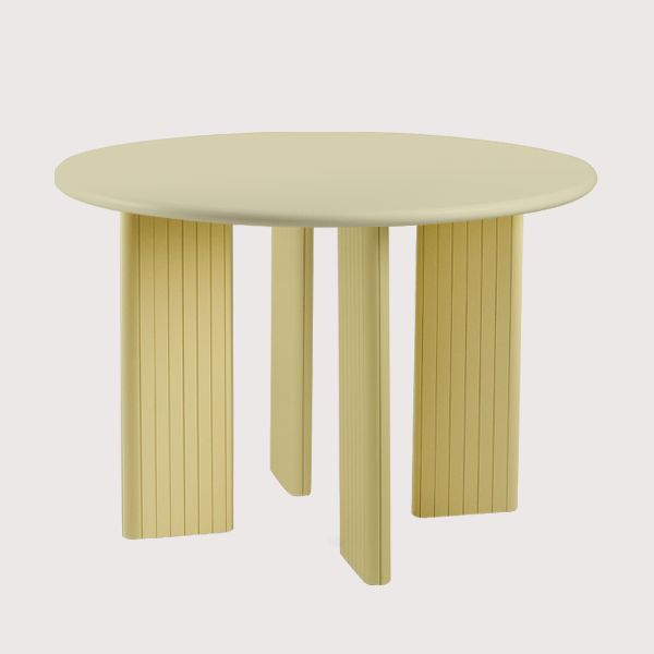 Rectangle Dining Table Engineer Wood Table in Yellow and White Clearhalo 'Dining Tables & Seating' 'Dining Tables' 'dining_table' 'furn' 'furn_dining_table' 'Furniture' 'Kitchen & Dining Furniture' 1200x1200_ec428947-7f7e-452d-b575-2c11094f6ec5