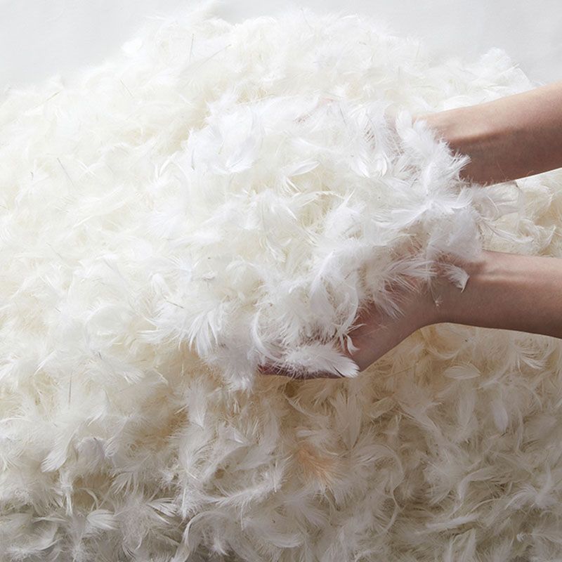 Modern de almohada cosida de almohada en sofá resistente a la mancha beige/naranja