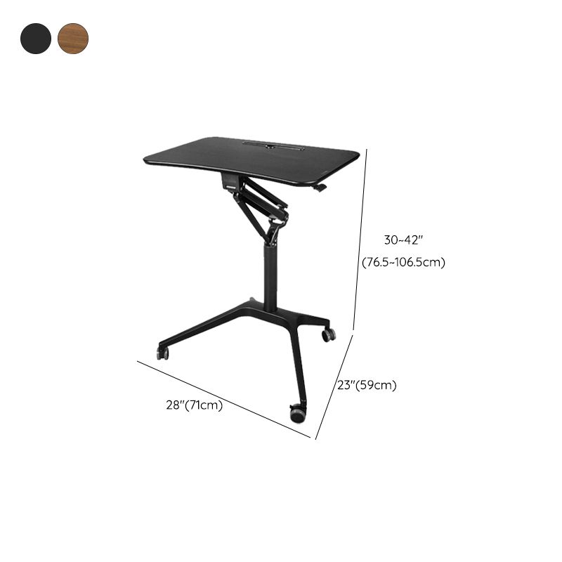 Rectangular Shaped Office Table Wood Writing Desk with Wheels for Office Clearhalo 'furn' 'furn_office_desk' 'Furniture' 'Office Desks' 'Office Furniture' 'office_desk' 1200x1200_ec47cc7d-a049-42d6-8359-06b3608155f2