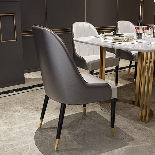 Scandinavian Style Wood Dining Chair Dining Room Armless Parsons Chair (Set of 2) Clearhalo ' kitchen&dining_furn' 'Dining Chairs' 'Dining Tables & Seating' 'dining_chair' 'furn' 'furn_dining_chair' 'Furniture' 'furniture_dining_chair' 'Kitchen & Dining Furniture' 'kitchen' 1200x1200_ec488dc6-7b72-488b-93d8-fdc2b6e5d3fd