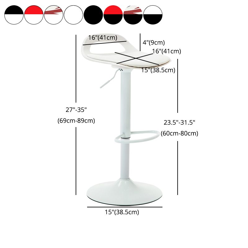 Industrial Style Bar Chair with Swivel Adjustable Height Metal Leg for Counter Bar Clearhalo 'Bar Furniture' 'Bar Stools' 'bar_stools' 'furn' 'furn_bar_stools' 'furniture_bar_stools' 'Kitchen & Dining Furniture' 'kitchen&dining_furn' 'kitchen' 'kitchen_furn' Furniture' 1200x1200_ec49494e-f316-43f6-be8f-792bbaba75e3