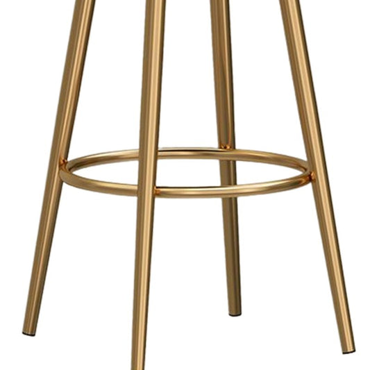 Nordic Style Bar-stool Round Counter Bar Stool with Metal Legs Clearhalo 'Bar Furniture' 'Bar Stools' 'bar_stools' 'furn' 'furn_bar_stools' 'Furniture' 'furniture_bar_stools' 'Kitchen & Dining Furniture' 1200x1200_ec4a3583-a07c-40ef-87f3-63a275fae34c