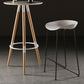Tabouret de bar en plastique sans accoudoirs, hauteur de comptoir, tabouret moderne d'intérieur pour salon