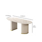Modern Stone Dining Table White Double Pedestal Base Table for Dining Room Clearhalo 'Dining Tables & Seating' 'Dining Tables' 'dining_table' 'furn' 'furn_dining_table' 'Furniture' 'Kitchen & Dining Furniture' 1200x1200_ec4f5f28-05ee-4b1c-88c6-2975772c2f47