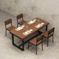 Solid Wood Fixed Dining Table Industrial Kitchen Table with Trestle Base Clearhalo 'Dining Tables & Seating' 'Dining Tables' 'dining_table' 'furn' 'furn_dining_table' 'Furniture' 'Kitchen & Dining Furniture' 1200x1200_ec50ca0b-3272-40be-9755-9ffc8806c2d3