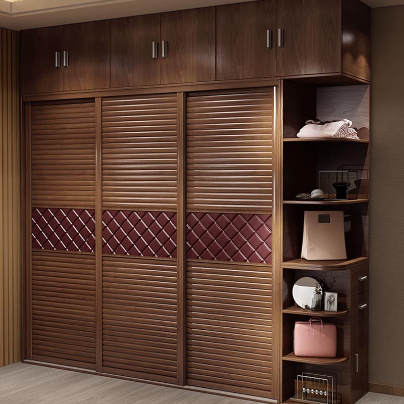 Armoire de rangement armoire de chambre à coucher en bois artificiel moderne - armoire avec étagères