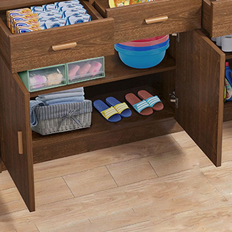 Eigentijdse borst verticale houten combo dressoir met lade