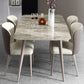Modern Rectangle Dining Table 4 Legs Dining Table for Kitchen