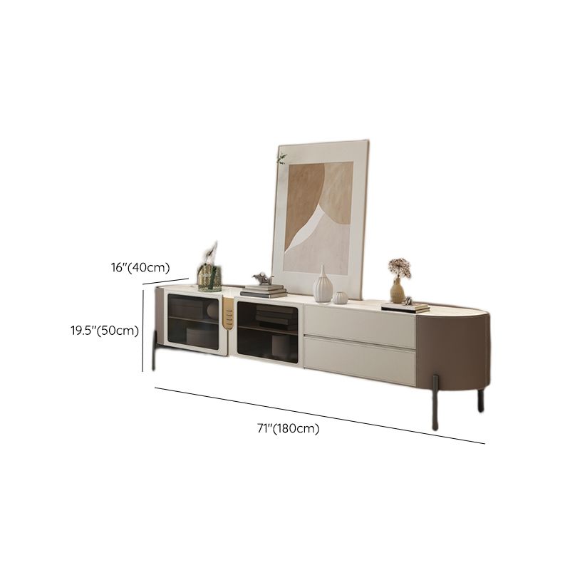 Contemporary TV Media Console Stone Media Console with Drawers Clearhalo 'furn' 'furn_tv_stands_entertainment_centers' 'Furniture' 'Living Room Furniture' 'TV Stands & Entertainment Centers' 'TV Stands & Media Storage Furniture' 'tv_stands_entertainment_centers' 1200x1200_ec54f02d-0c73-4354-a33d-982f94dcc367