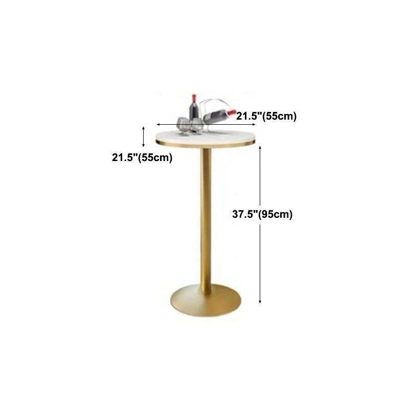 Marble Bar Table Glam Style Gold Base Bistro Table for Indoor Clearhalo 'Bar Furniture' 'Bar Tables' 'bar_tables' 'furn' 'furn_bar_tables' 'Furniture' 'furniture_bar_tables' 'Kitchen & Dining Furniture' 'kitchen&dining_furn' 'kitchen' 1200x1200_ec566170-d02d-41bd-8b6d-1dced9e12303
