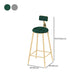 Low Back Dining Stools Round Upholstered Bar Stools with Footrest Clearhalo 'Bar Furniture' 'Bar Stools' 'bar_stools' 'furn' 'furn_bar_stools' 'Furniture' 'Kitchen & Dining Furniture' 1200x1200_ec58c05f-e9d9-4a18-bad4-e5ead51d41cd