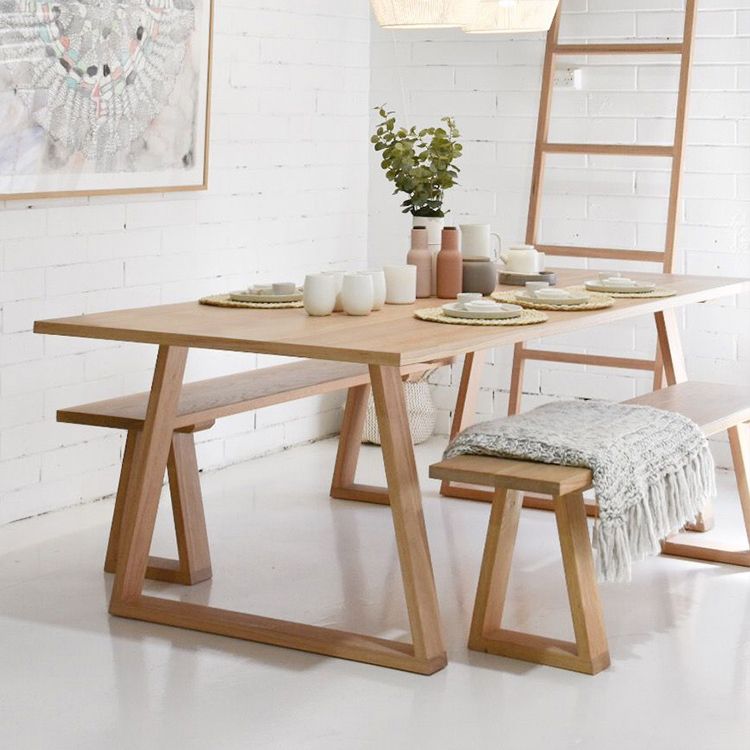Solid Wood Industrial Rectangle Table Wood Top Indoor Table with Sled Base Clearhalo ' dining_table' 'Dining Tables & Seating' 'Dining Tables' 'furn' 'furn_dining_table' 'Furniture' 'furniture_dining_table' 'Kitchen & Dining Furniture' 'kitchen&dining_furn' 'kitchen' 'kitchen_dining_table' 1200x1200_ec59ebd2-eba4-49fd-b196-01952dfc2106