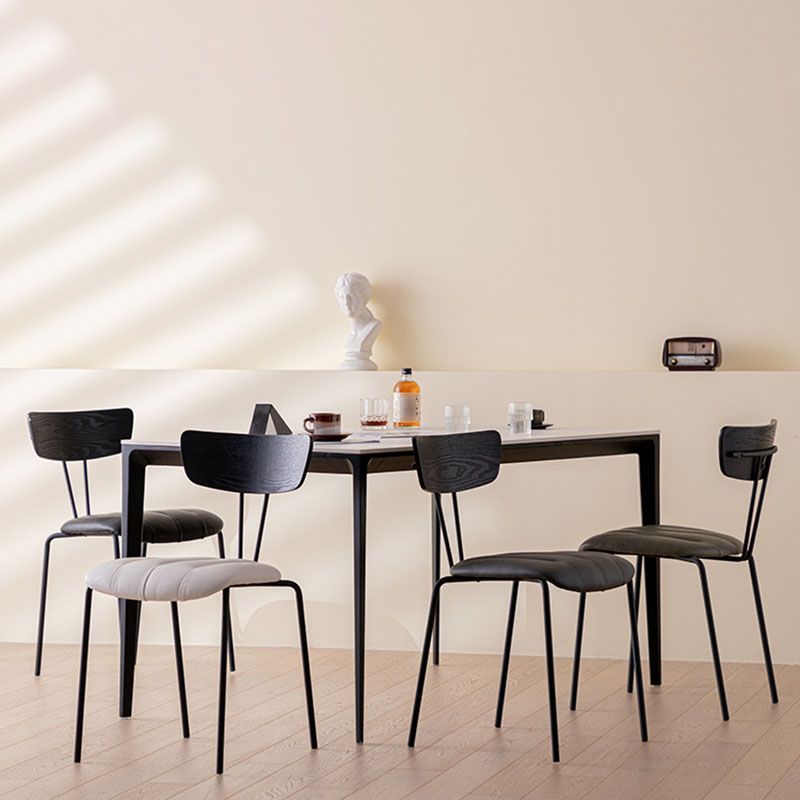 Industrial Dining Chair Kitchen Armless Chairs with Metal Legs Clearhalo 'Dining Chairs' 'Dining Tables & Seating' 'dining_chair' 'furn' 'furn_dining_chair' 'Furniture' 'furniture_dining_chair' 'Kitchen & Dining Furniture' 1200x1200_ec5a401d-0e79-4677-9a18-e5a190f6f740