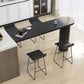 Contemporary Dining Table Pine Solid Wood Table with Double Pedestal for Dining Room Clearhalo ' dining_table' 'Dining Tables & Seating' 'Dining Tables' 'furn' 'furn_dining_table' 'Furniture' 'furniture_dining_table' 'Kitchen & Dining Furniture' 'kitchen&dining_furn' 'kitchen' 'kitchen_dining_table' 1200x1200_ec5a6c79-e506-417c-b8c8-a3c52bd8f346