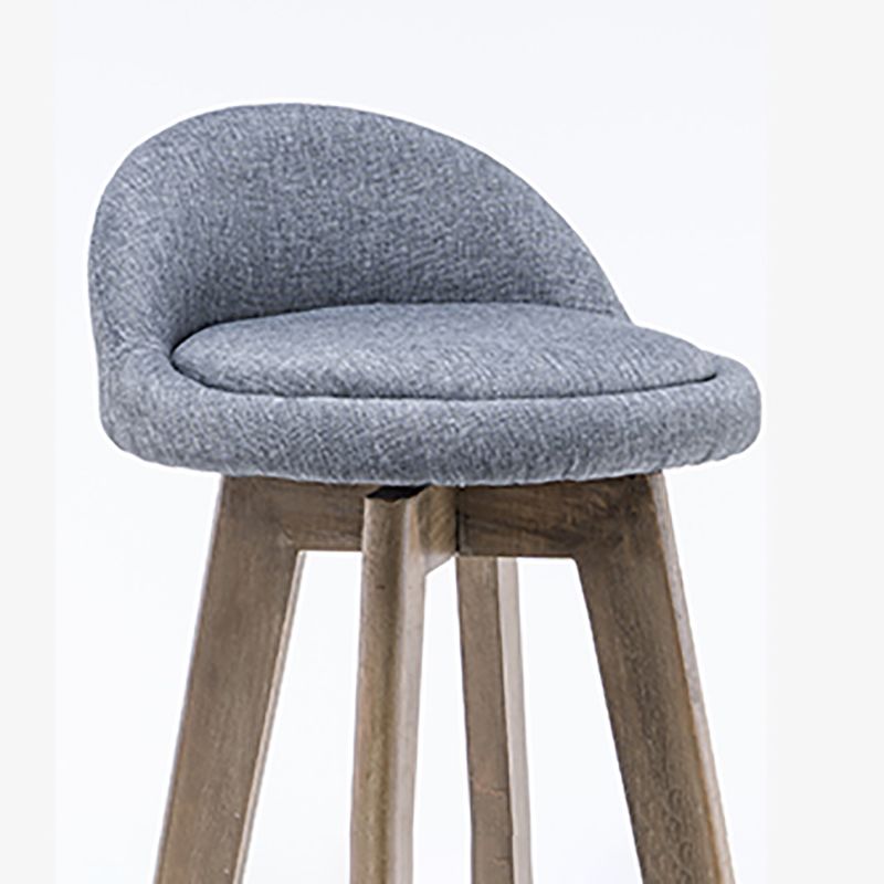 Contemporary Solid Wood Barstools Indoor Bar Stool with Footrest and Low Back Clearhalo 'Bar Furniture' 'Bar Stools' 'bar_stools' 'furn' 'furn_bar_stools' 'furniture_bar_stools' 'Kitchen & Dining Furniture' 'kitchen&dining_furn' 'kitchen' 'kitchen_furn' Furniture' 1200x1200_ec5ac793-099f-4f93-bf7b-689e068f88e5