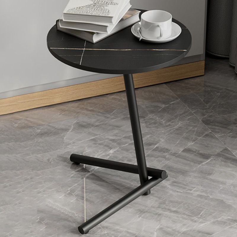 Pedestal Round End Table Minimalist Side End Table for Living Room Clearhalo 'Coffee & Accent Tables' 'End & Side Tables' 'end_side_tables' 'furn' 'furn_end_side_tables' 'Furniture' 'Living Room Furniture' 1200x1200_ec5cd1af-e186-4ab6-b956-abfd9c45700e