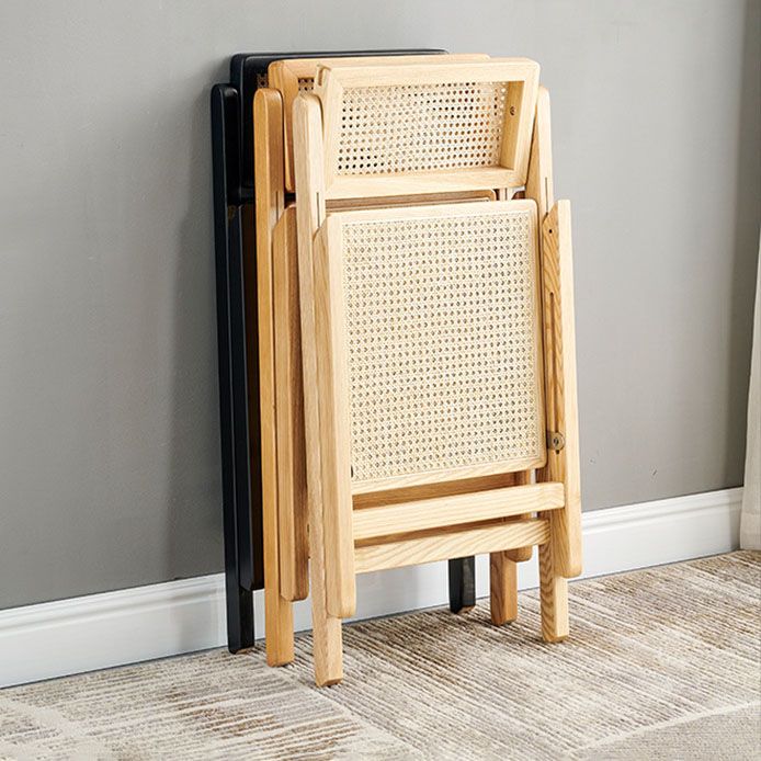 Silla sin brazo silla lateral plegable de estilo tradicional con patas de madera para cocina