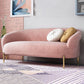 Mid-Century Modern Tight Back Sofa Curved 30.71" D X 29.92" H Loveseat Clearhalo 'furn' 'furn_sofas' 'Furniture' 'furniture_sofas' 'kitchen' 'kitchen_sofas' 'Living Room Furniture' 'Sofa' 'sofas' 1200x1200_ec5f272c-9626-4ddf-8e82-d6be5cddf11c