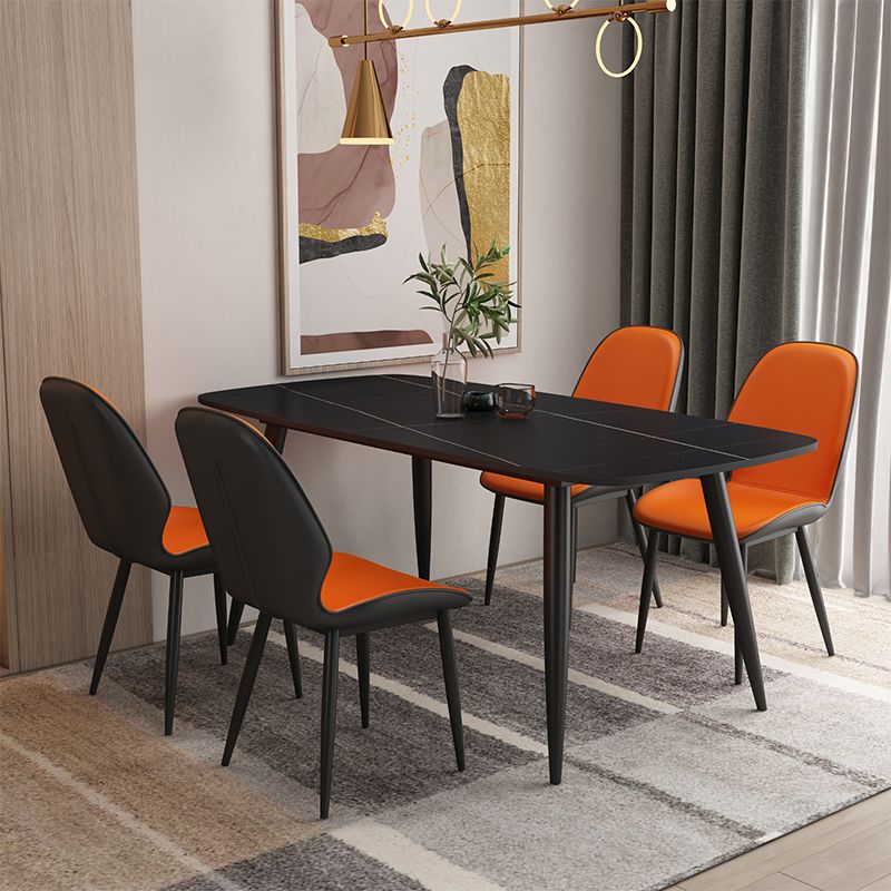 Upholstered Contemporary Restaurant Side Chair Parsons Matte Finish Dining Chair Clearhalo ' kitchen&dining_furn' 'Dining Chairs' 'Dining Tables & Seating' 'dining_chair' 'furn' 'furn_dining_chair' 'Furniture' 'furniture_dining_chair' 'Kitchen & Dining Furniture' 'kitchen' 1200x1200_ec5ff9d8-aee3-4990-a634-40aefb03fe0a