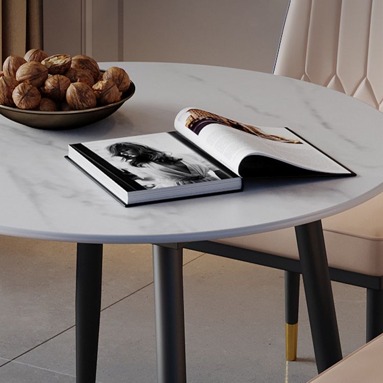 Industrial Style Dining Site Table Stone Dining Room Home Furniture for Home Clearhalo ' dining_table' 'Dining Tables & Seating' 'Dining Tables' 'furn' 'furn_dining_table' 'Furniture' 'furniture_dining_table' 'Kitchen & Dining Furniture' 'kitchen&dining_furn' 'kitchen' 'kitchen_dining_table' 1200x1200_ec6037a1-c8bb-41f7-92ec-d044797635f7
