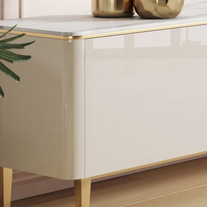 Rectangle Enclosed Storage TV Stand Luxury Sintered Stone Home Stand Console Clearhalo 'furn' 'furn_tv_stands_entertainment_centers' 'Furniture' 'Living Room Furniture' 'TV Stands & Entertainment Centers' 'TV Stands & Media Storage Furniture' 'tv_stands_entertainment_centers' 1200x1200_ec627d32-4a8c-467b-a7b4-c2752b7e1348