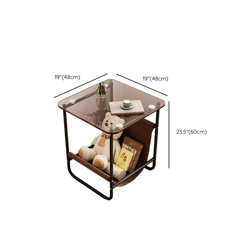 Contemporary Side Table Metal Accent Side Table for Living Room