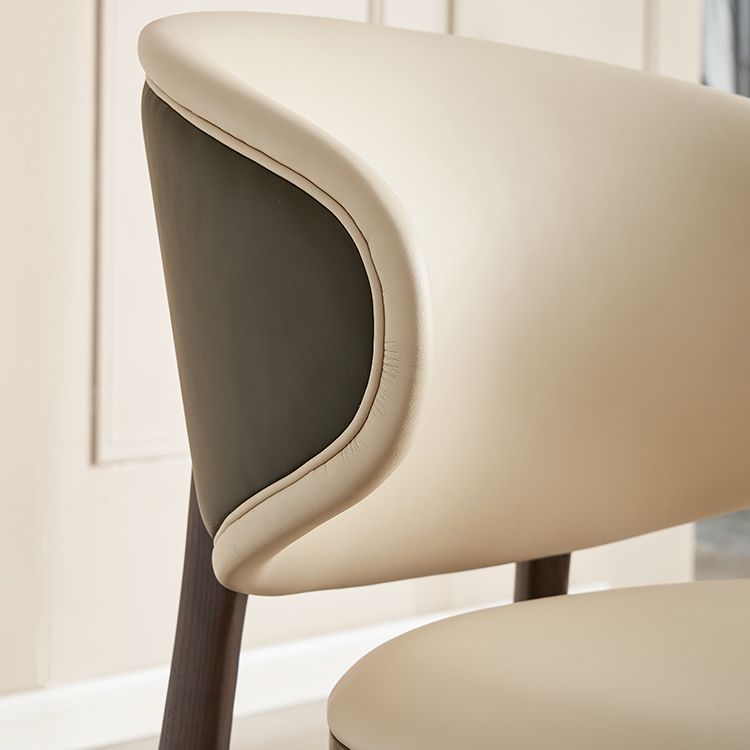 Open Back Solid Wood and Upholstered Contemporary Dining Chairs Clearhalo 'Dining Chairs' 'Dining Tables & Seating' 'dining_chair' 'furn' 'furn_dining_chair' 'Furniture' 'Kitchen & Dining Furniture' 1200x1200_ec64e65e-d261-4196-9015-5df5b2dfd3ab