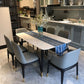 Rectangle Three-Color Dining Table Sintered Stone Table Luxury with 4 Legs Clearhalo ' dining_table' 'Dining Tables & Seating' 'Dining Tables' 'furn' 'furn_dining_table' 'Furniture' 'furniture_dining_table' 'Kitchen & Dining Furniture' 'kitchen&dining_furn' 'kitchen' 'kitchen_dining_table' 1200x1200_ec66f4d9-c8a8-4d7d-a086-dfca31ce962c