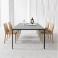 Medieval Modern Sintered Stone Table Rectangle Table with Metal 4 Legs Clearhalo ' dining_table' 'Dining Tables & Seating' 'Dining Tables' 'Furniture' 'furniture_dining_table' 'Kitchen & Dining Furniture' 'kitchen&dining_furn' 'kitchen' 'kitchen_dining_table' 1200x1200_ec68fc71-e978-4e6d-9036-2cf36dd0686c