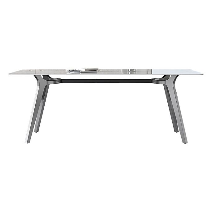 Luxury Sintered Stone Top Table Rectangle Table with 4 Legs for Restaurant Clearhalo ' dining_table' 'Dining Tables & Seating' 'Dining Tables' 'Furniture' 'furniture_dining_table' 'Kitchen & Dining Furniture' 'kitchen&dining_furn' 'kitchen' 'kitchen_dining_table' 1200x1200_ec695912-d21c-4493-b3ff-0eb7c39c18eb