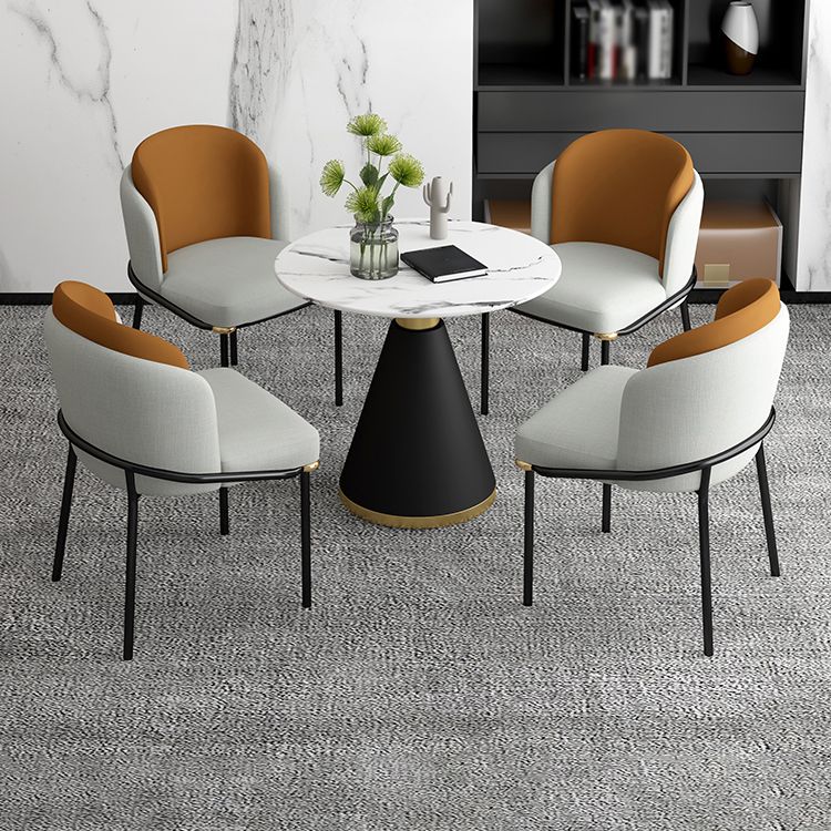 Contemporary 1/2/5 Pieces Dining Set Metal Dining Room Set for Home Use Clearhalo 'Dining Room Sets' 'Dining Tables & Seating' 'dining_room_set' 'furn' 'furn_dining_room_set' 'Furniture' 'furniture_dining_room_set' 'Kitchen & Dining Furniture' 1200x1200_ec6a29f6-d7c8-451d-b456-f91d1bca2261