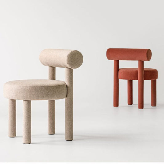 Sedia da pranzo in velluto imbottito sedia da pranzo interno contemporanea