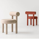 Chaise de salle à manger en velours rembourré chaise contemporaine intérieure