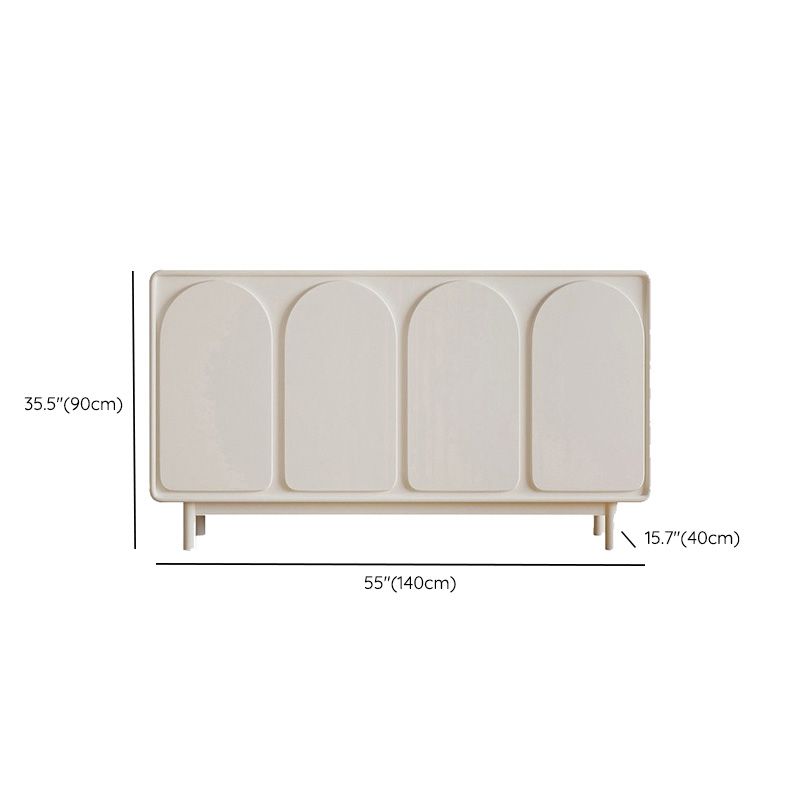 Rettangolo di stoccaggio domestico Sideboard di legno moderno per cucina
