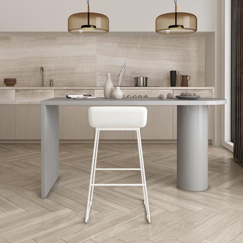 Ensemble de Table de Bar moderne 1/2 pièces, Table de comptoir en bois de pin avec tabourets hauts pour salle à manger