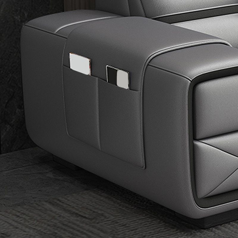 Contemporary L-Shape Sofa Light-grey High Back Sectional for Living Room Clearhalo 'furn' 'furn_sectionals' 'Furniture' 'furniture_sectionals' 'kitchen' 'kitchen_sectionals' 'Living Room Furniture' 'Sectionals' 1200x1200_ec73bb56-7842-4b6f-8730-6476510d7ddb