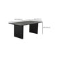 Black Wood Dining Table Set with Chairs 1/2/5 Pieces Modern Dinette Set