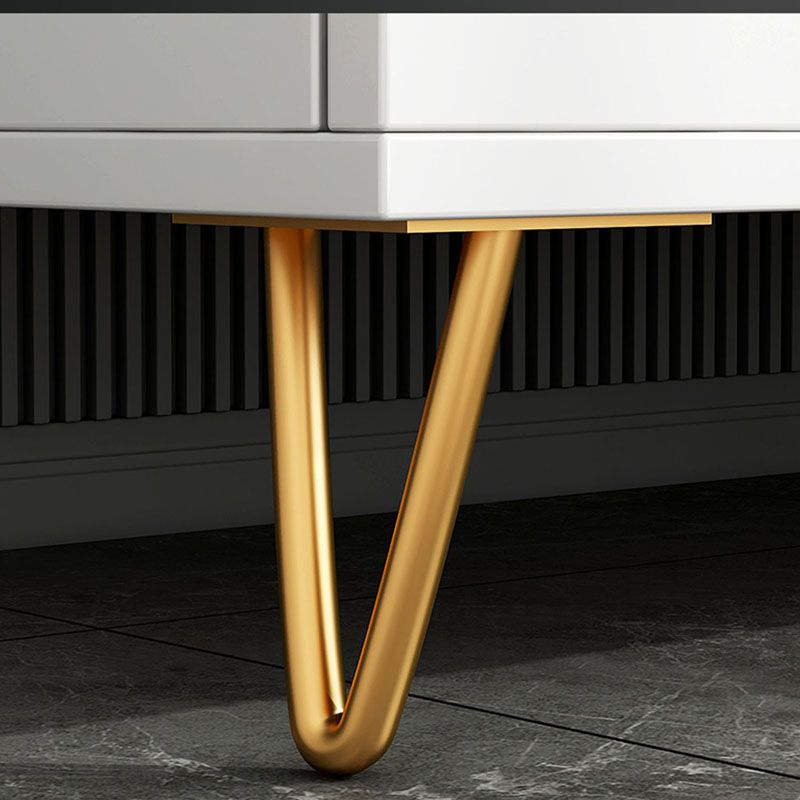 Soggiorno ingegnerizzato in legno buffet moderno a buffet bianco con cassetti